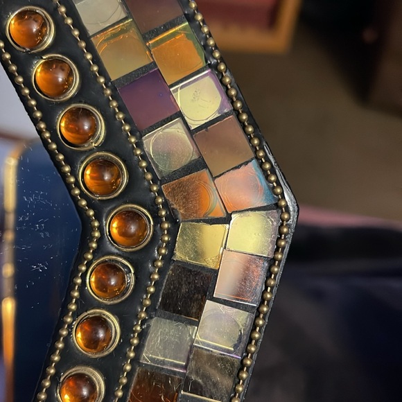 Partylite Global Fusion Mirror Tray Wall Hanging Three Tealite or Votive holder - Picture 14 of 15